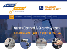 Tablet Screenshot of kieranselectrical.com